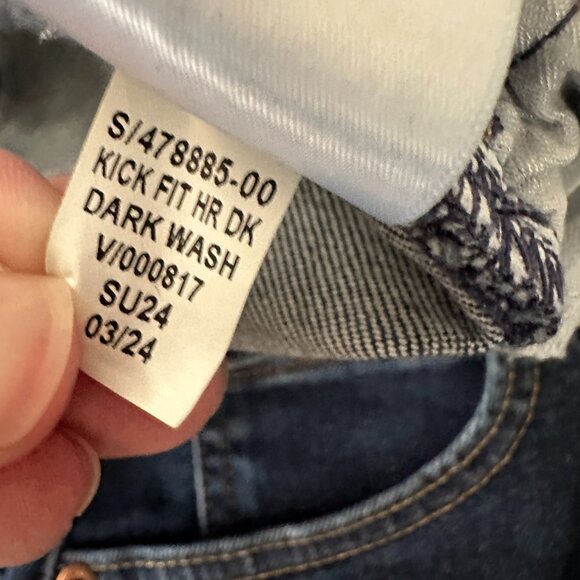 Gap Kick Fit High Rise Jeans Women's 10/30 Bootcut Dark Wash 2024 - Picture 4 of 8